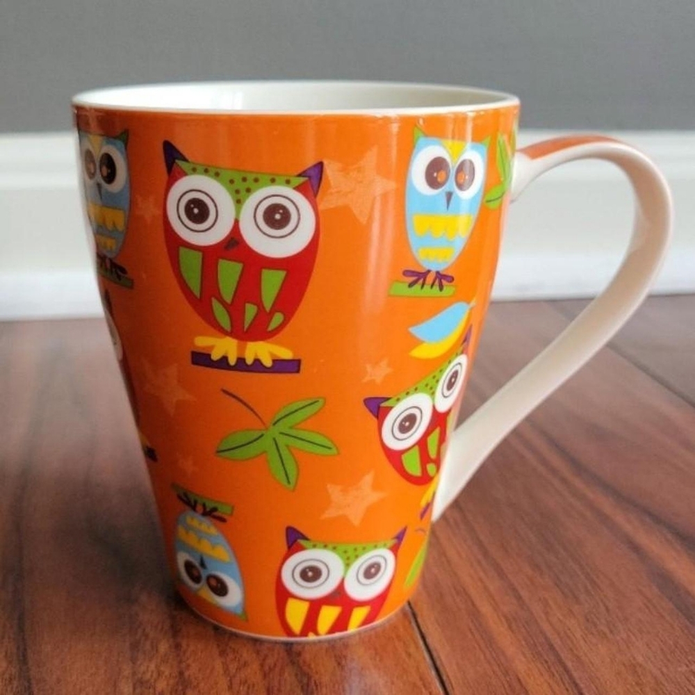 Burton owl mug